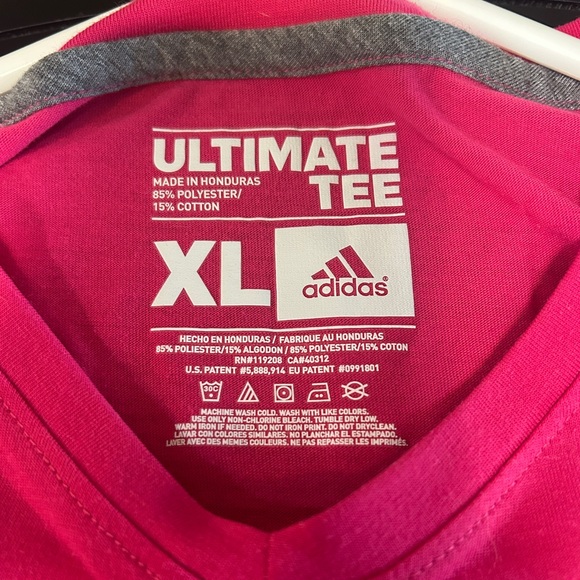 Adidas Women’s Pink Graphic T-Shirt - Picture 5 of 5